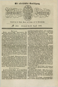 Breslauer Zeitung : mit allerhöchster Bewilligung. 1833, No. 201 (28 August) + dod.