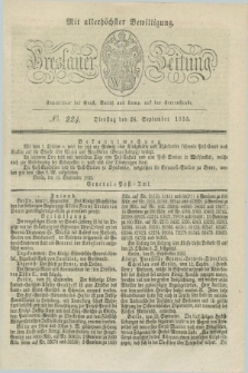 Breslauer Zeitung : mit allerhöchster Bewilligung. 1833, No. 224 (24 September) + dod.