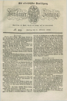 Breslauer Zeitung : mit allerhöchster Bewilligung. 1833, No. 239 (11 Oktober) + dod.