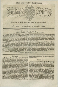 Breslauer Zeitung : mit allerhöchster Bewilligung. 1833, No. 258 (2 November) + dod.