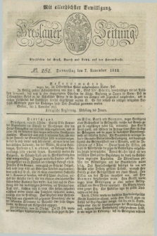 Breslauer Zeitung : mit allerhöchster Bewilligung. 1833, No. 262 (7 November) + dod.