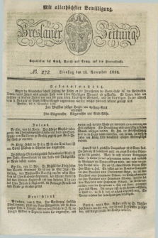 Breslauer Zeitung : mit allerhöchster Bewilligung. 1833, No. 272 (19 November) + dod.