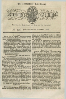 Breslauer Zeitung : mit allerhöchster Bewilligung. 1833, No. 276 (23 November) + dod.