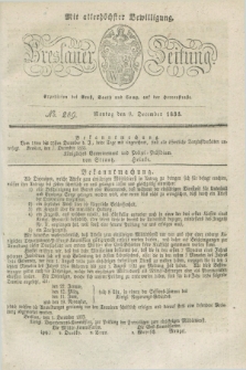Breslauer Zeitung : mit allerhöchster Bewilligung. 1833, No. 289 (9 December) + dod.