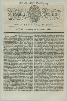 Breslauer Zeitung : mit allerhöchster Bewilligung. 1834, №. 43 (20 Februar) + dod.