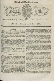 Breslauer Zeitung : mit allerhöchster Bewilligung. 1834, №. 110 (14 Mai) + dod.