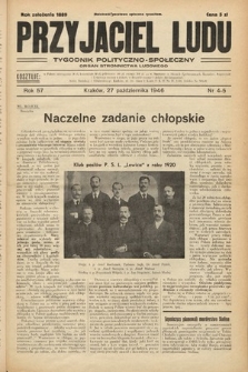 Przyjaciel Ludu : Tygodnik Spoleczno-Polityczny. 1946, nr 4-5