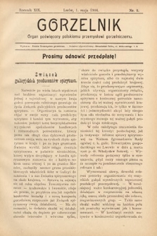 Gorzelnik : organ poświęcony polskiemu przemysłowi gorzelniczemu. R. 19, 1906, nr 9