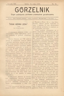 Gorzelnik : organ poświęcony polskiemu przemysłowi gorzelniczemu. R. 19, 1906, nr 10