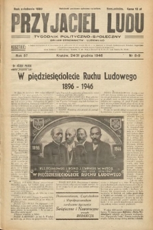Przyjaciel Ludu : Tygodnik Spoleczno-Polityczny. 1946, nr 8-9