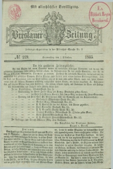 Breslauer Zeitung : mit allerhöchster Bewilligung. 1835, № 229 (1 Oktober) + dod.