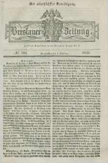 Breslauer Zeitung : mit allerhöchster Bewilligung. 1835, № 235 (8 Oktober) + dod.