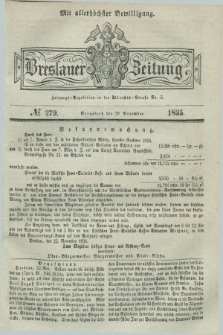 Breslauer Zeitung : mit allerhöchster Bewilligung. 1835, № 279 (28 November) + dod.