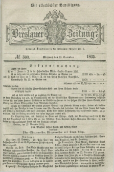 Breslauer Zeitung : mit allerhöchster Bewilligung. 1835, № 300 (23 December) + dod.