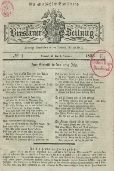 Breslauer Zeitung : mit allerhöchster Bewilligung. 1836, №. 1 (2 Januar) + dod.