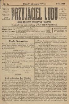 Przyjaciel Ludu : organ Polskiego Stronnictwa Ludowego. 1910, nr 2