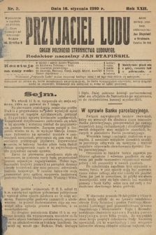 Przyjaciel Ludu : organ Polskiego Stronnictwa Ludowego. 1910, nr 3