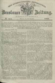 Breslauer Zeitung : mit allerhöchster Bewilligung. 1836, №. 281 (30 November) + dod.