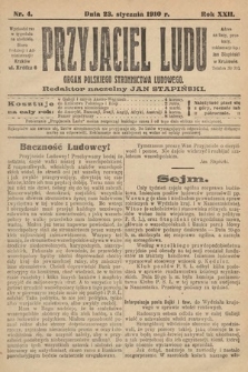 Przyjaciel Ludu : organ Polskiego Stronnictwa Ludowego. 1910, nr 4