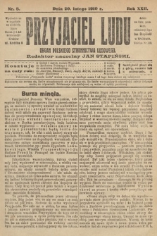 Przyjaciel Ludu : organ Polskiego Stronnictwa Ludowego. 1910, nr 8