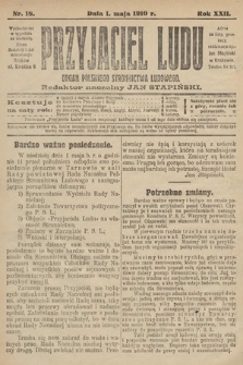 Przyjaciel Ludu : organ Polskiego Stronnictwa Ludowego. 1910, nr 18