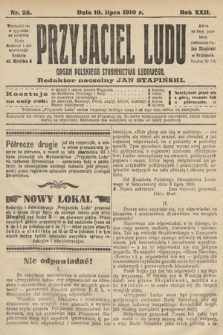 Przyjaciel Ludu : organ Polskiego Stronnictwa Ludowego. 1910, nr 28