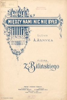 Między nami nic nie było : [Op. 12]