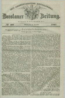 Breslauer Zeitung : mit allerhöchster Bewilligung. 1837, №. 290 (11 December) + dod.
