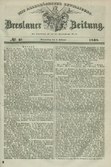 Breslauer Zeitung : mit allerhöchster Bewilligung. 1838, No. 27 (1 Februar) + dod.
