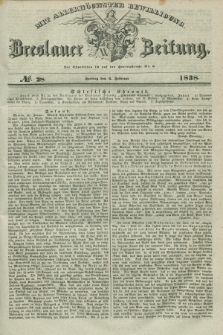 Breslauer Zeitung : mit allerhöchster Bewilligung. 1838, No. 28 (2 Februar) + dod.