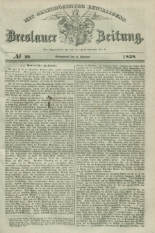 Breslauer Zeitung : mit allerhöchster Bewilligung. 1838, No. 29 (3 Februar) + dod.