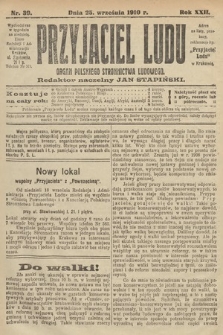 Przyjaciel Ludu : organ Polskiego Stronnictwa Ludowego. 1910, nr 39