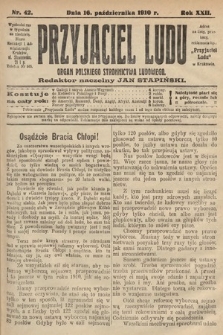 Przyjaciel Ludu : organ Polskiego Stronnictwa Ludowego. 1910, nr 42