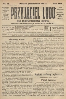 Przyjaciel Ludu : organ Polskiego Stronnictwa Ludowego. 1910, nr 43