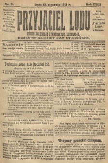 Przyjaciel Ludu : organ Polskiego Stronnictwa Ludowego. 1911, nr 3