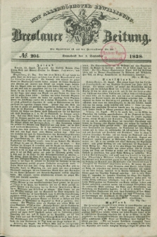 Breslauer Zeitung : mit allerhöchster Bewilligung. 1838, No. 204 (1 September) + dod.