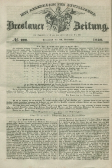 Breslauer Zeitung : mit allerhöchster Bewilligung. 1838, No. 222 (22 September) + dod.