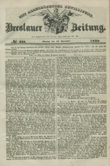 Breslauer Zeitung : mit allerhöchster Bewilligung. 1838, No. 223 (24 September) + dod.