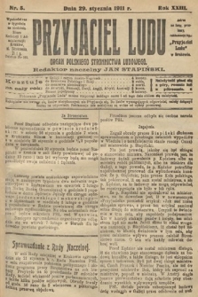 Przyjaciel Ludu : organ Polskiego Stronnictwa Ludowego. 1911, nr 5