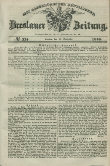 Breslauer Zeitung : mit allerhöchster Bewilligung. 1838, No. 224 (25 September) + dod.