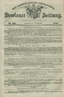 Breslauer Zeitung : mit allerhöchster Bewilligung. 1838, No. 228 (29 September) + dod.