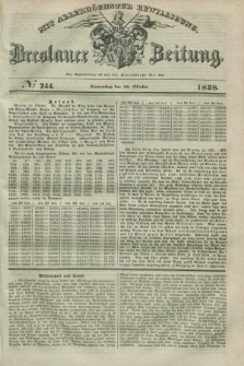 Breslauer Zeitung : mit allerhöchster Bewilligung. 1838, No. 244 (18 Oktober) + dod.