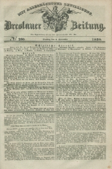 Breslauer Zeitung : mit allerhöchster Bewilligung. 1838, No. 260 (6 November) + dod.