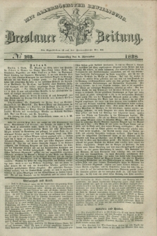Breslauer Zeitung : mit allerhöchster Bewilligung. 1838, No. 262 (8 November) + dod.