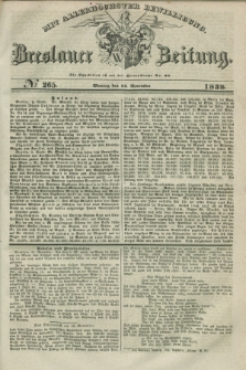 Breslauer Zeitung : mit allerhöchster Bewilligung. 1838, No. 265 (12 November) + dod.