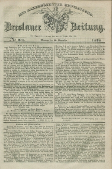 Breslauer Zeitung : mit allerhöchster Bewilligung. 1838, No. 271 (19 November) + dod.