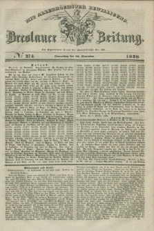 Breslauer Zeitung : mit allerhöchster Bewilligung. 1838, No. 274 (22 November) + dod.