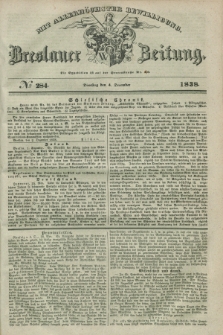 Breslauer Zeitung : mit allerhöchster Bewilligung. 1838, No. 284 (4 December) + dod.