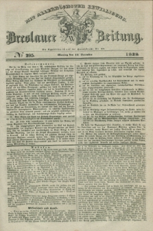 Breslauer Zeitung : mit allerhöchster Bewilligung. 1838, No. 295 (17 December) + dod.