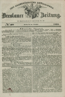 Breslauer Zeitung : mit allerhöchster Bewilligung. 1838, No. 299 (21 December) + dod.